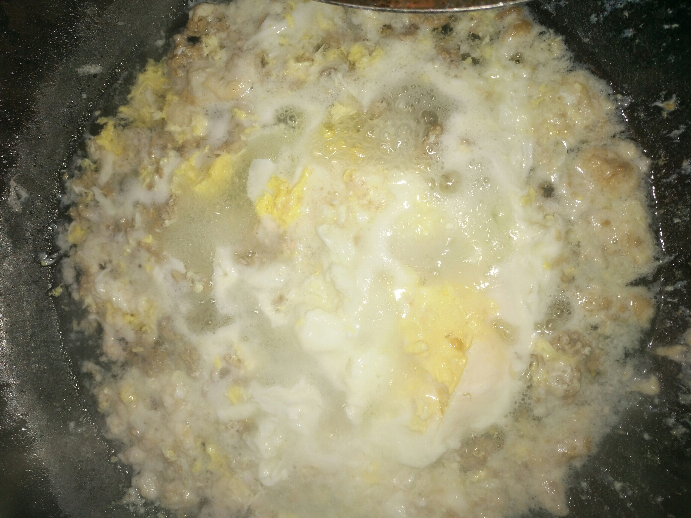 肉末鸡蛋汤的做法 步骤4