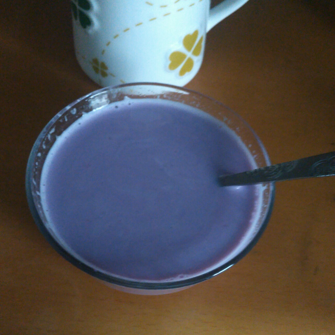 yiegh做的紫薯牛奶