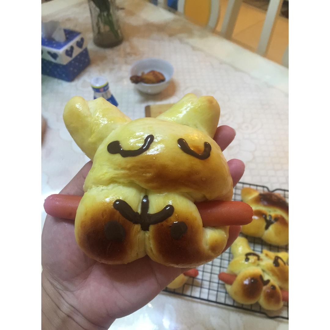可爱兔子面包