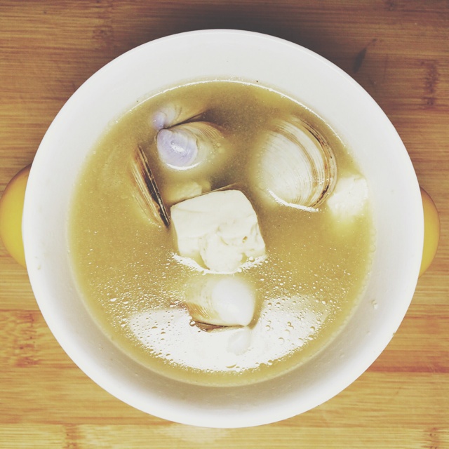 蛤蜊豆腐味噌汤