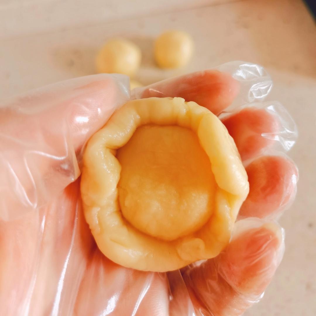 超长拉丝麻薯蛋黄酥（三天不变硬）