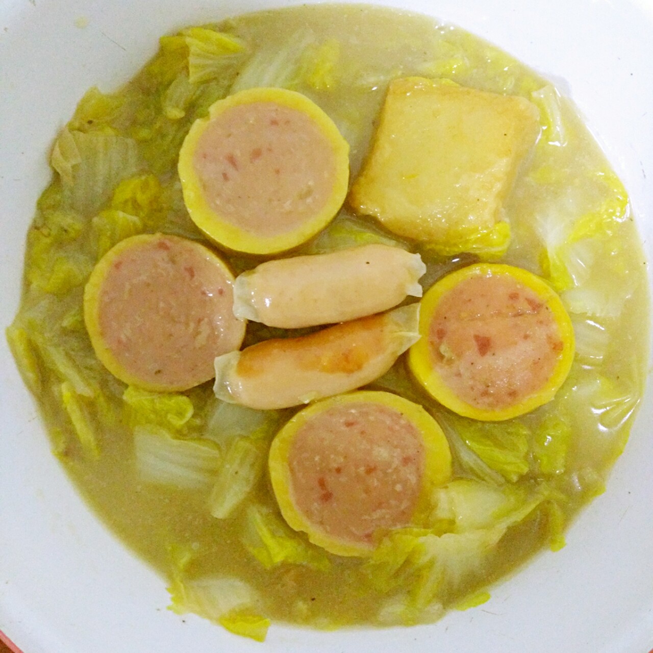 砂锅白菜鱼丸粉丝汤