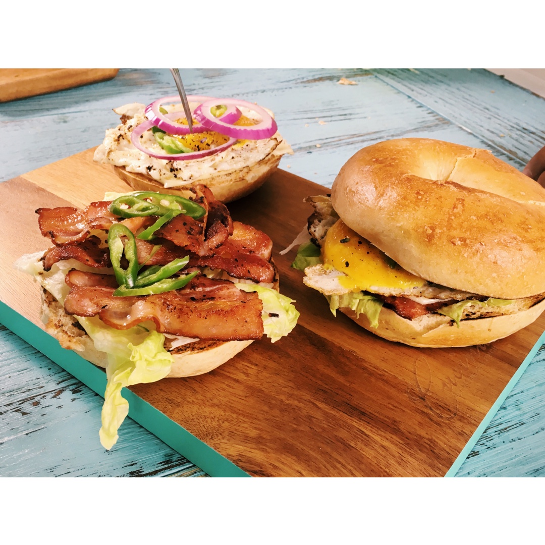 百变贝果三明治