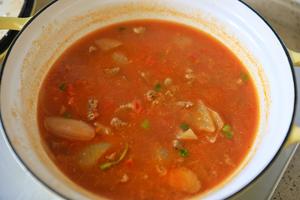 番茄味超浓郁的番茄牛肉汤的做法 步骤9