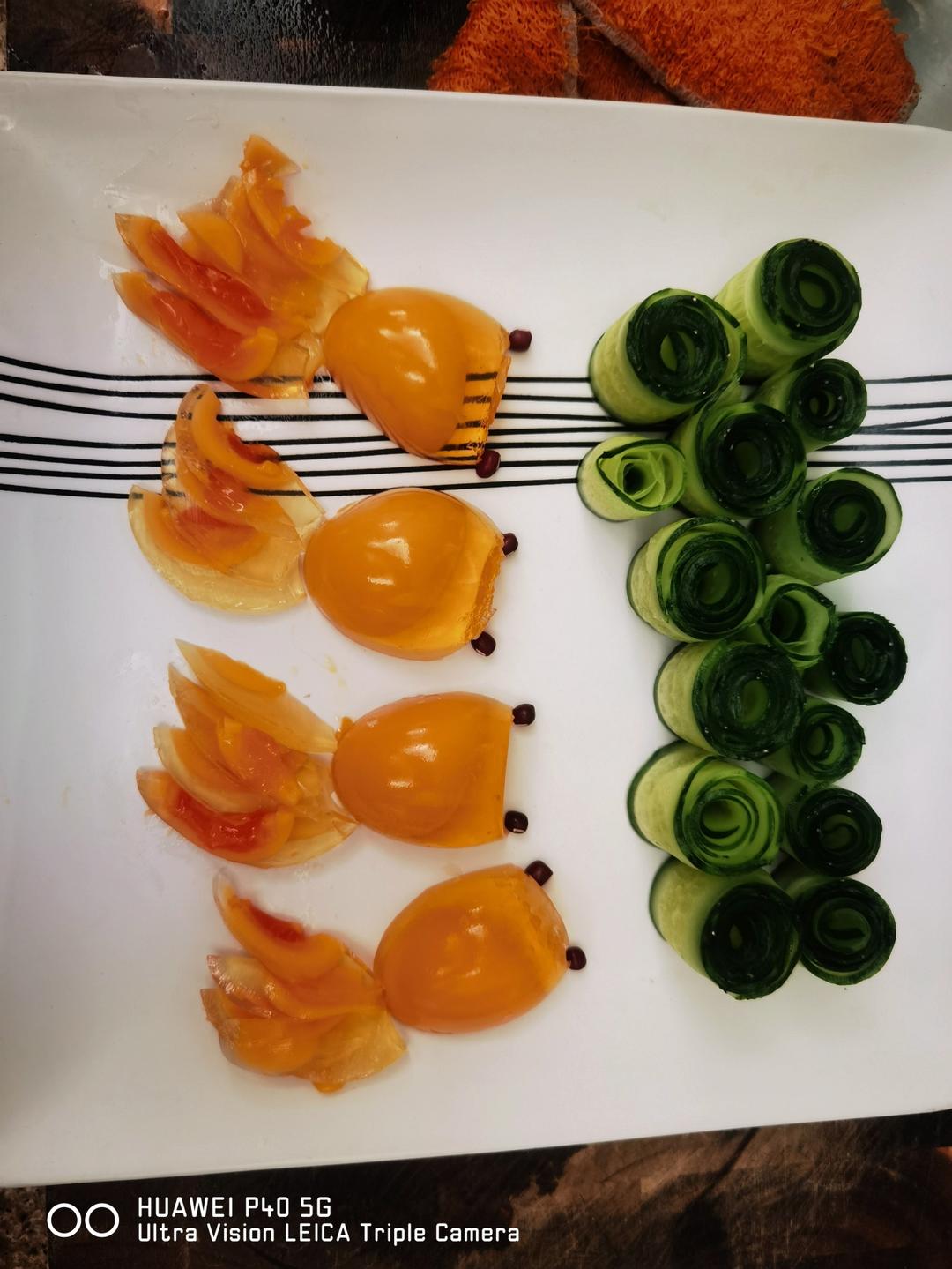 富贵有余-皮蛋金鱼黄瓜