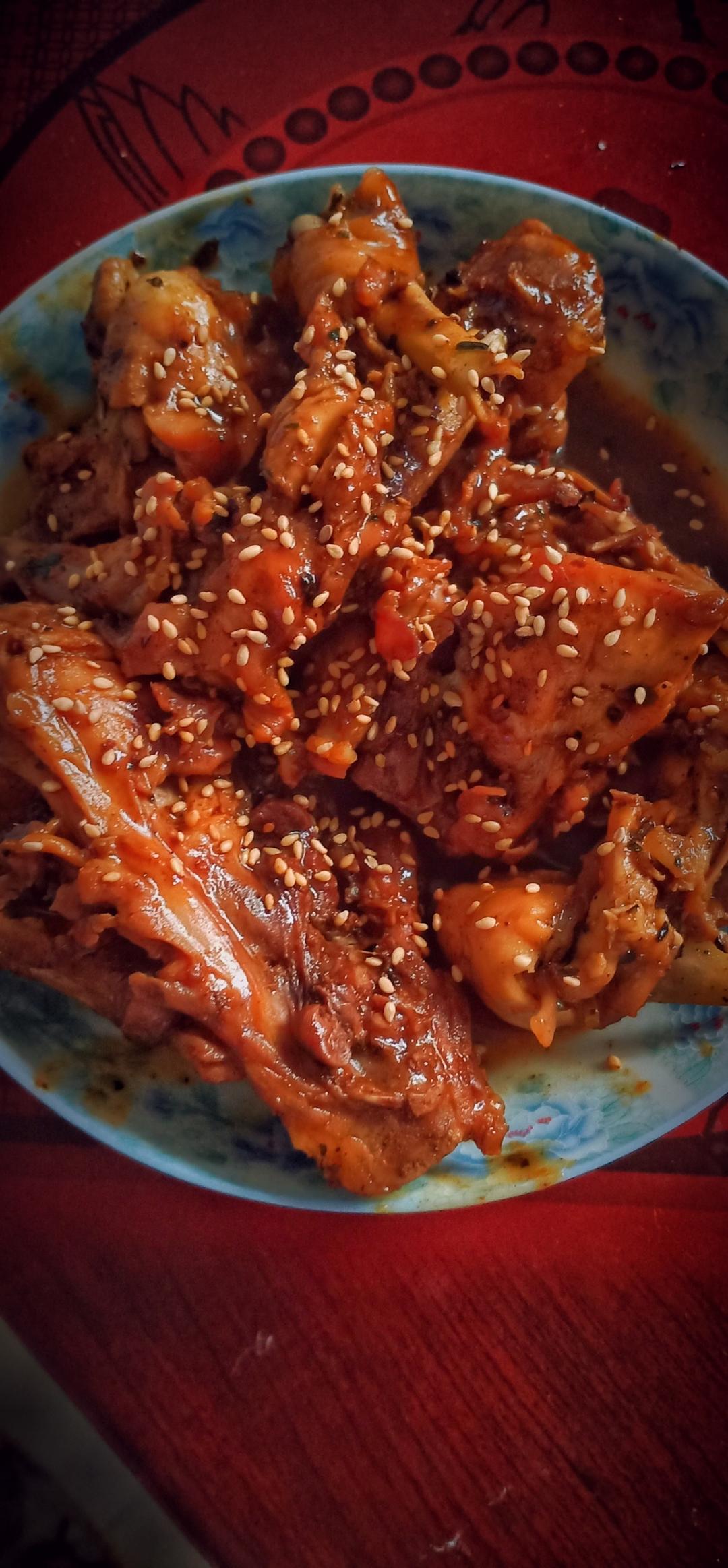 红烧鸡腿骨头