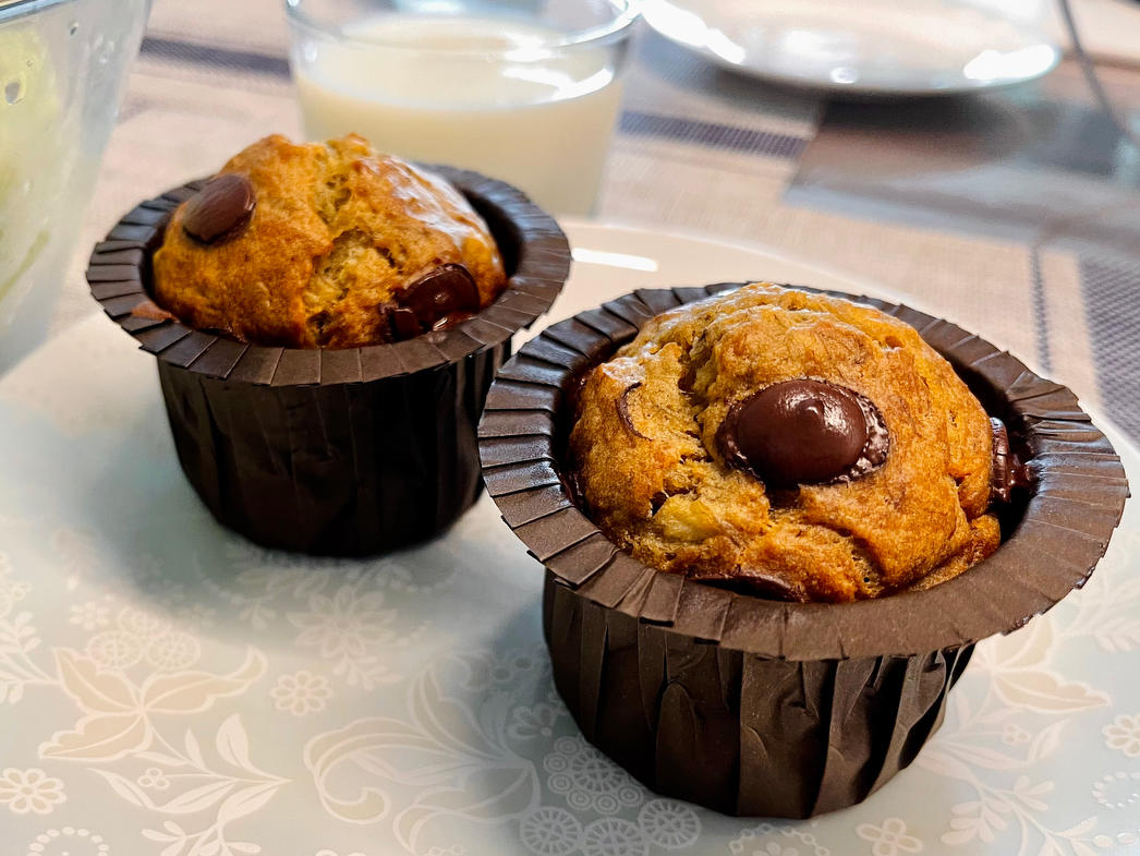 无泡打粉超香香蕉马芬