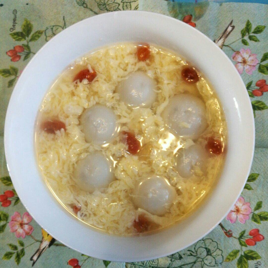 晶宸厨房做的蛋花酒酿圆子