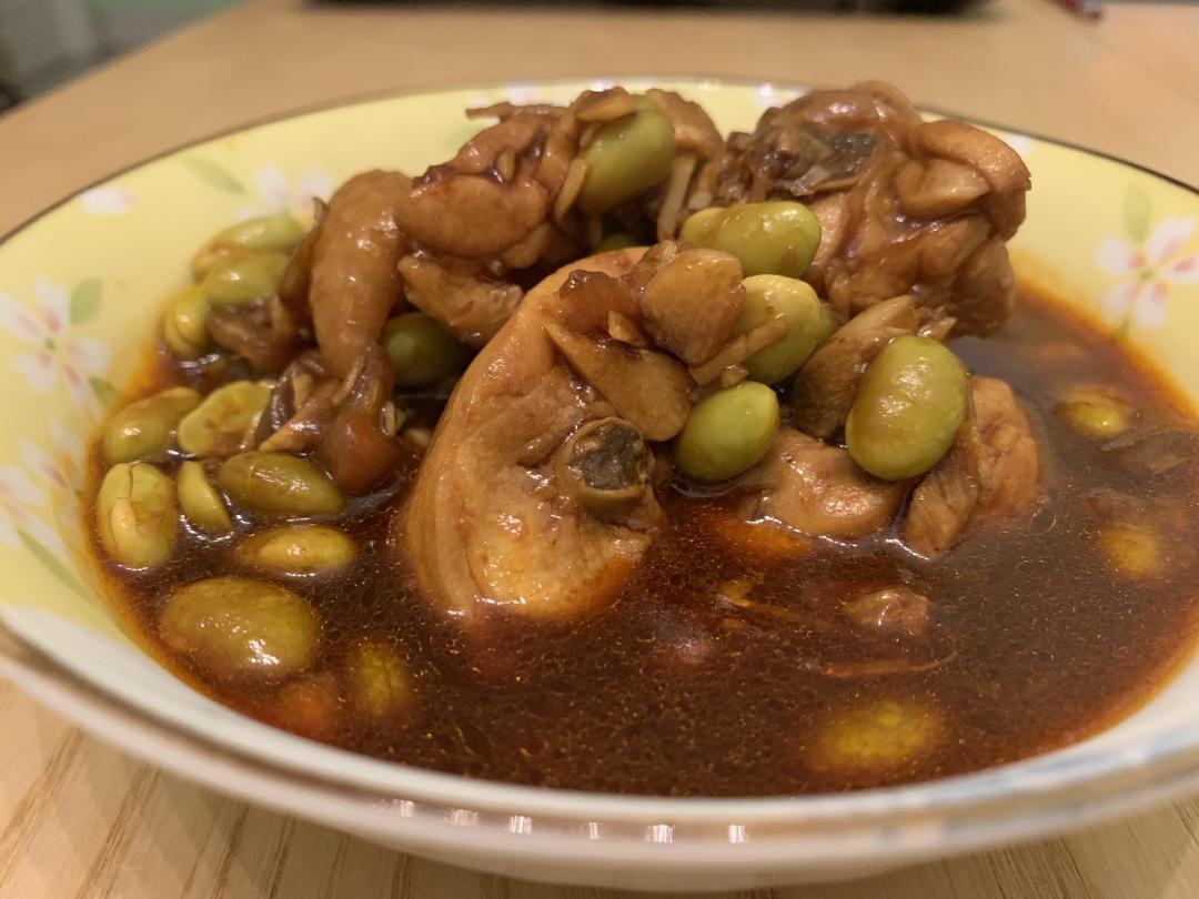 毛豆燒雞塊