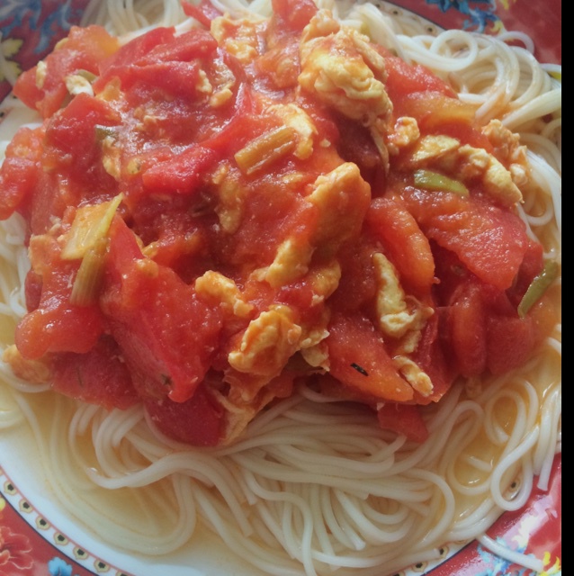 番茄鸡蛋盖浇面