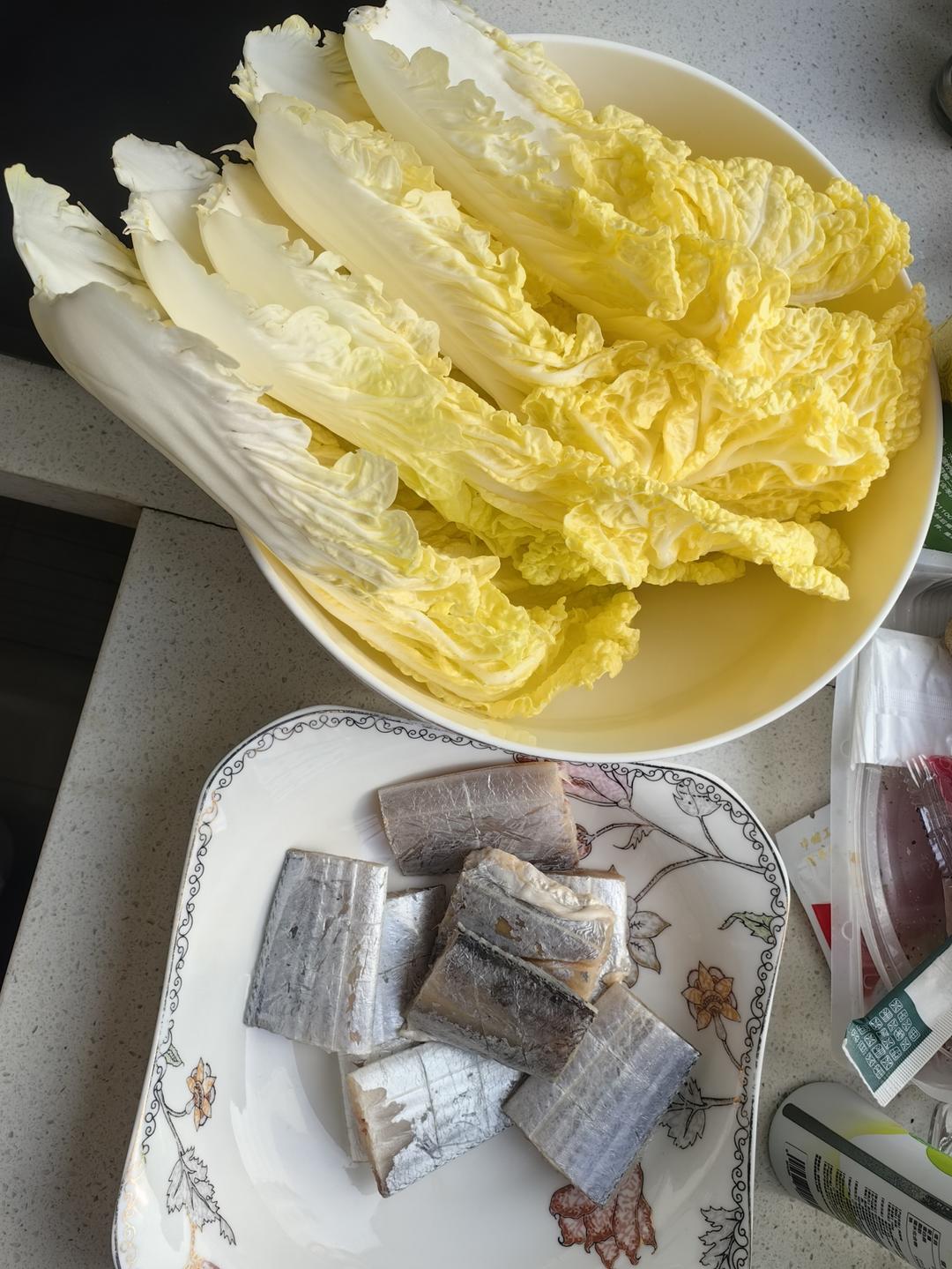 刀鱼扒白菜