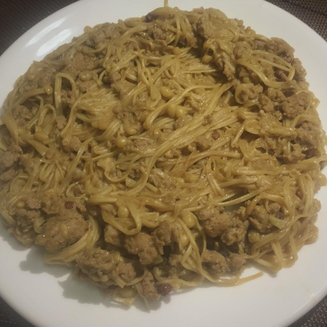 肉末金针菇