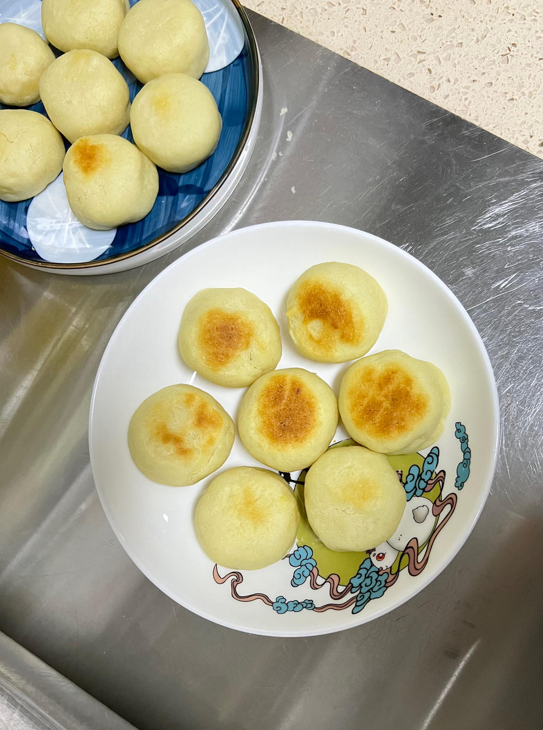 软皮绿豆饼～没有烤箱也能做