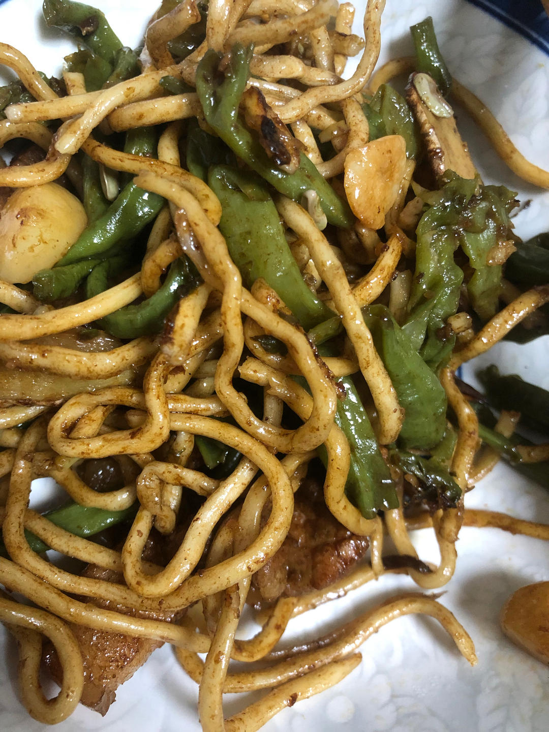 地道老北京扁豆焖面 豆角焖面 太好吃小心吃撑哦