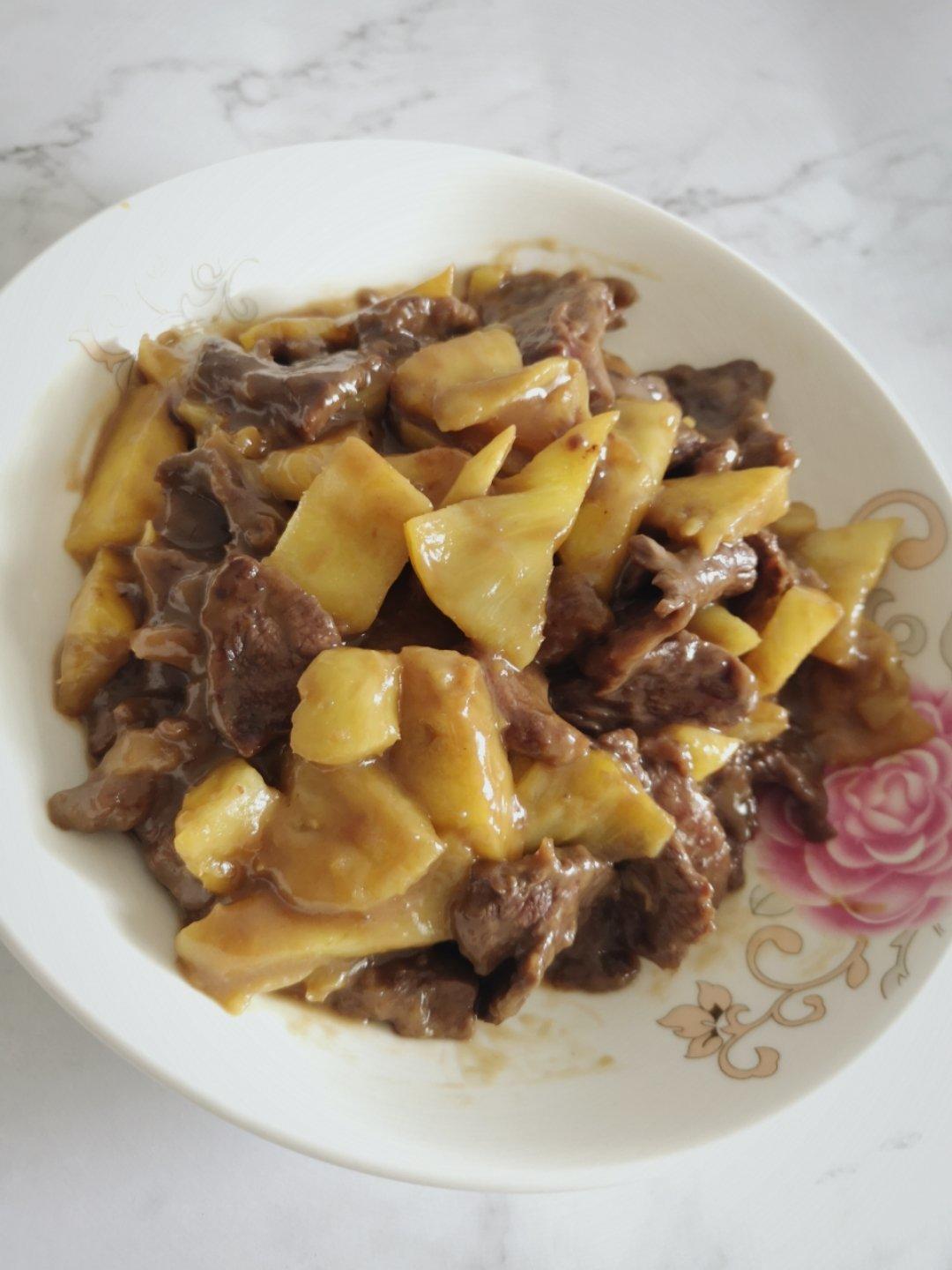 酸甜菠萝炒牛肉