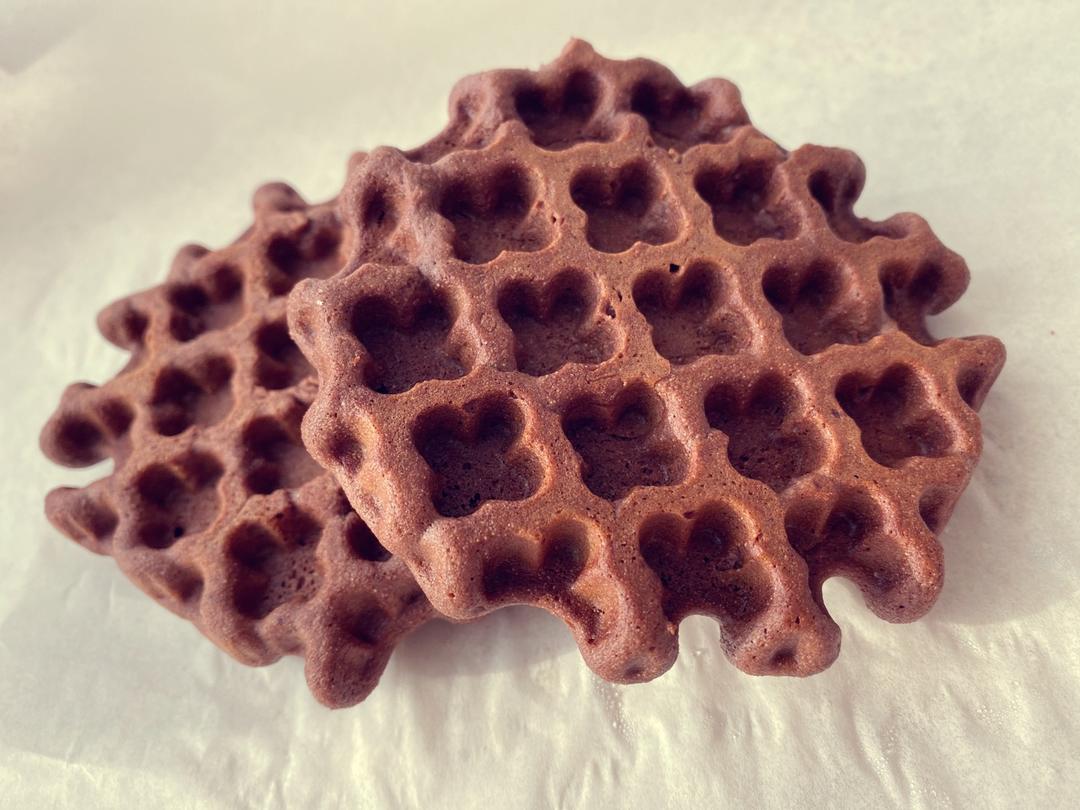 可可糯米华夫饼