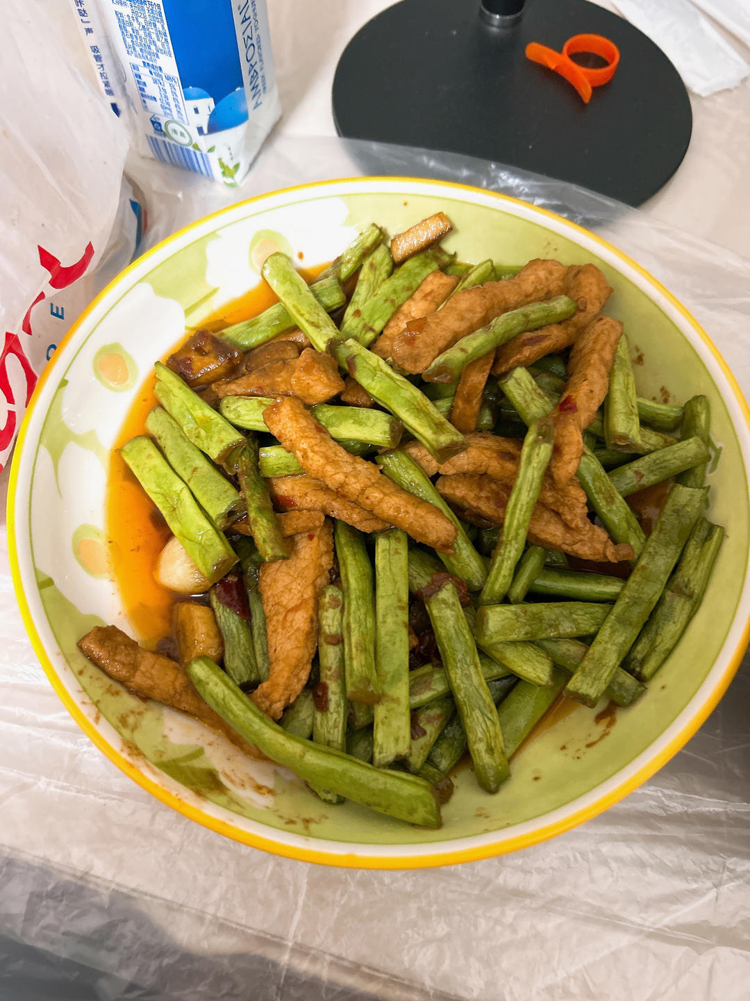 炒肉就得嫩—豆角炒肉（四季豆）