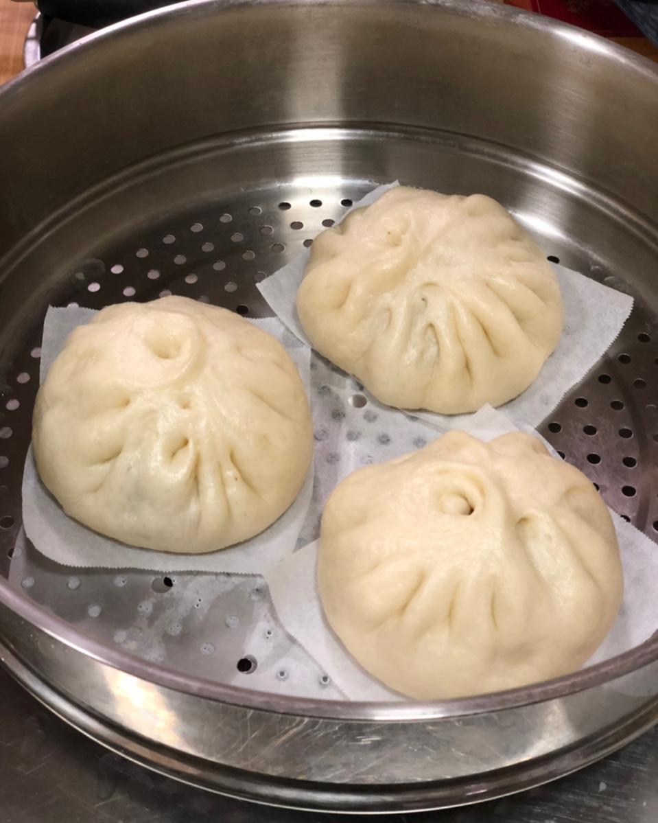 青菜香菇干贝包