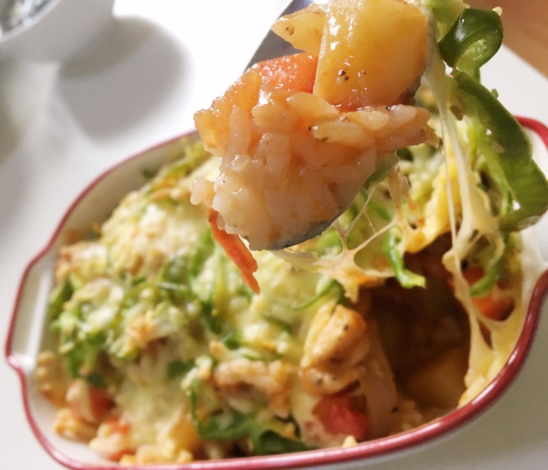 番茄鸡肉浓情焗饭【两人份】