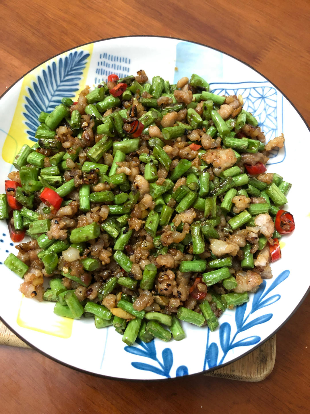 肉沫豆角下饭菜
