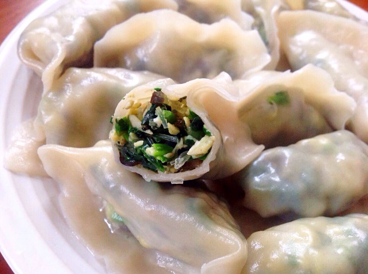 饺子 素馅手工水饺 小小酸奶做的素馅手工水饺