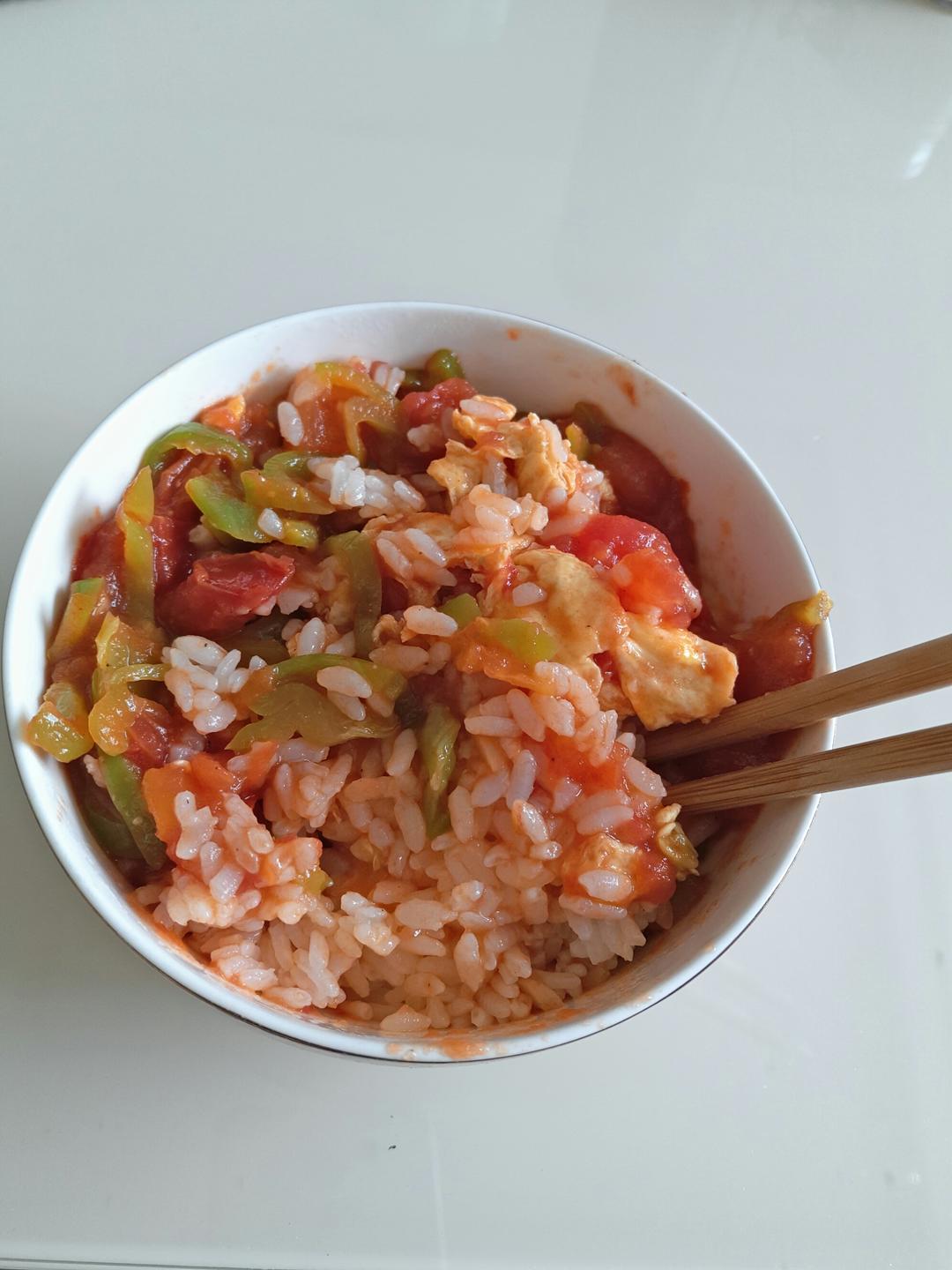 西红柿蛋饭