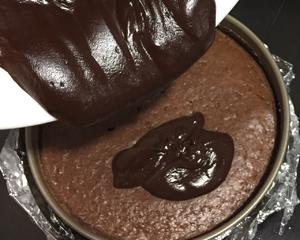特浓黑巧克力乳酪蛋糕（黑巧芝士三重奏）的做法 步骤13
