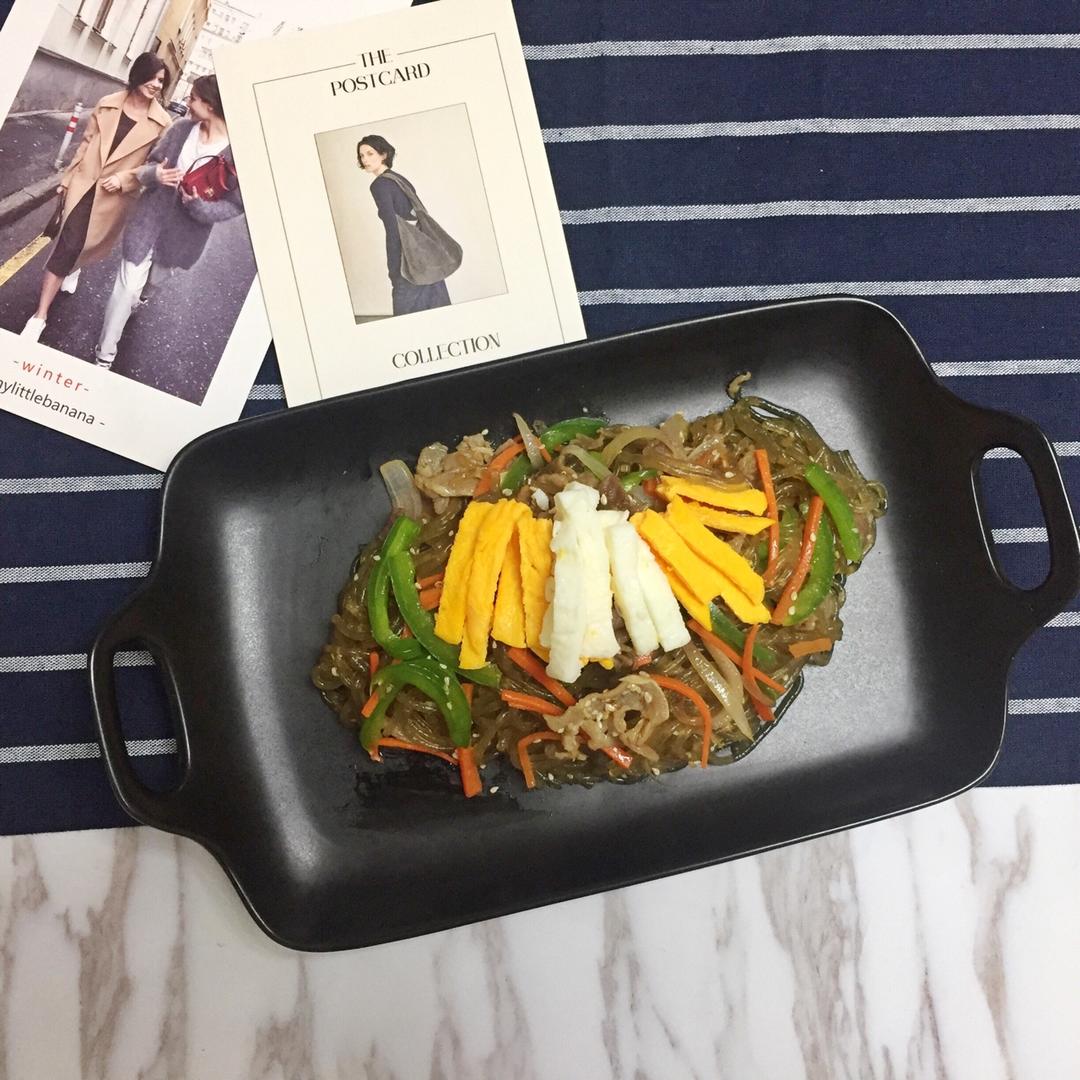 韩式粉丝炒杂菜 Korean Style Glass Noodles with Vegetables