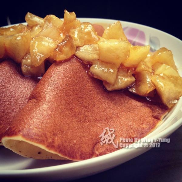 苹果热香饼（苹果pancake）