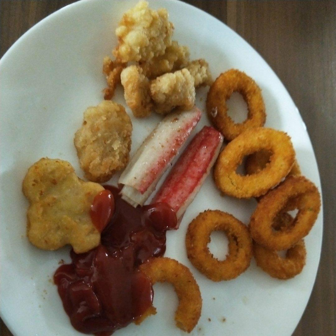 空气炸锅炸的鸡块