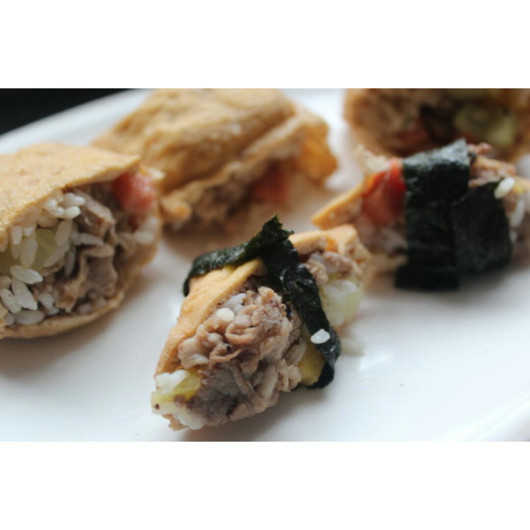 日式肥牛稲荷寿司