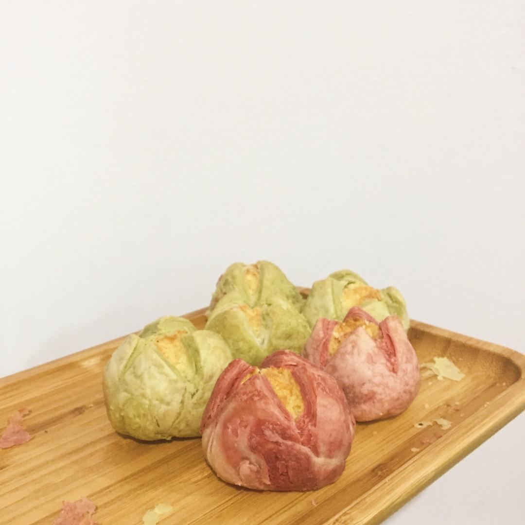 花开富贵之四种口味的椰蓉开口酥