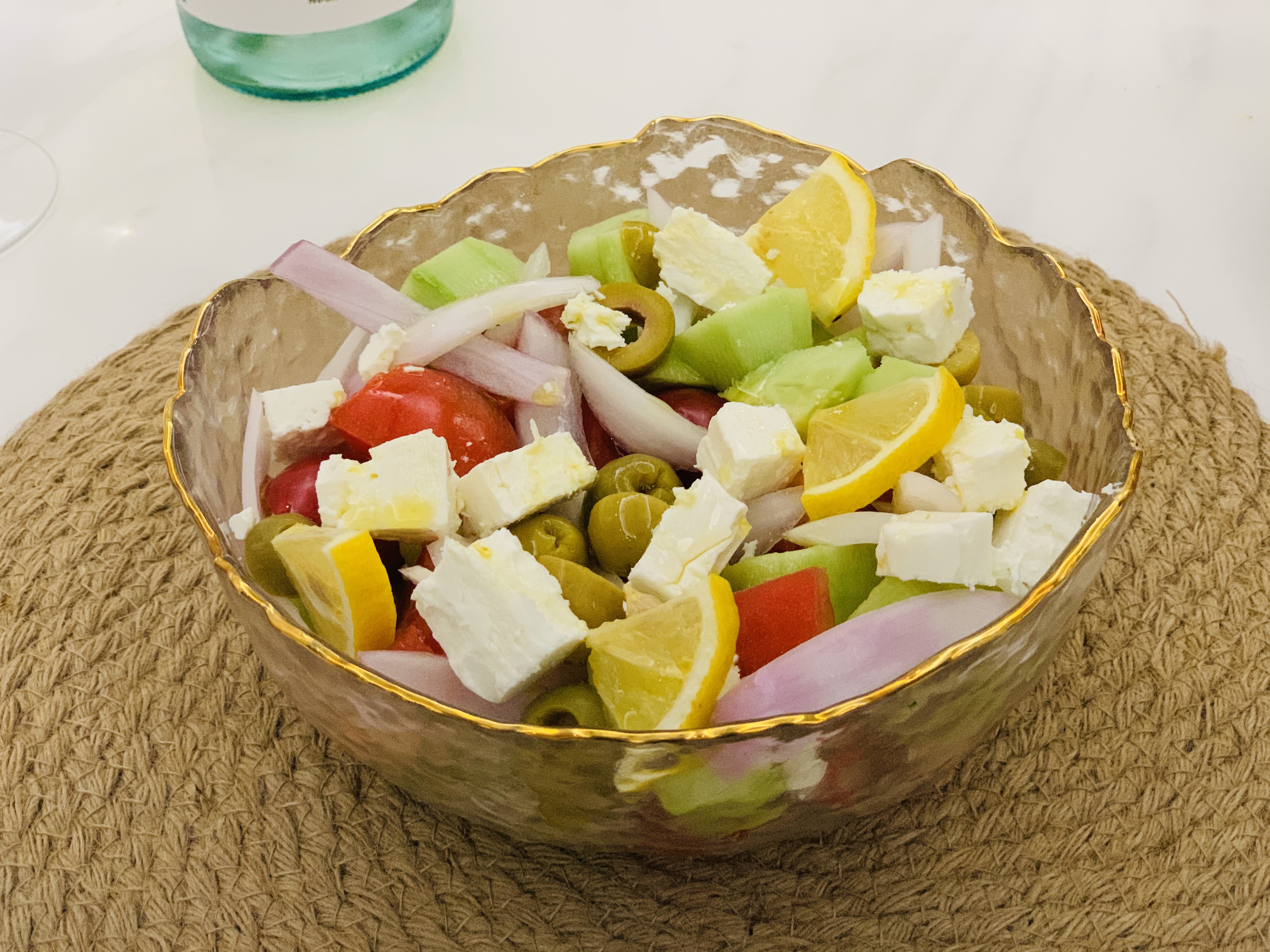 【轻食减脂】快手好吃的希腊沙拉的做法