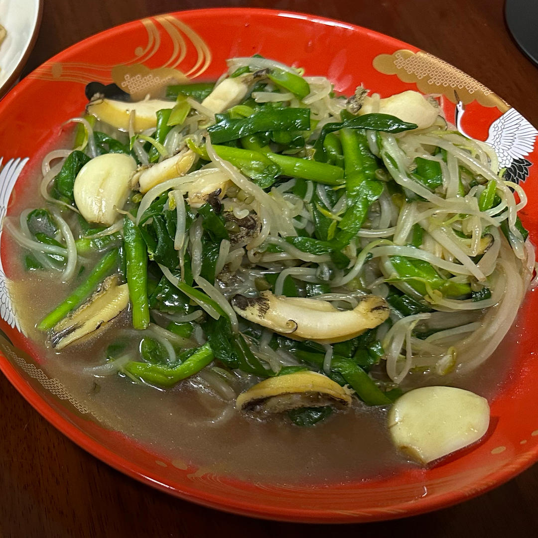韭菜炒豆芽
