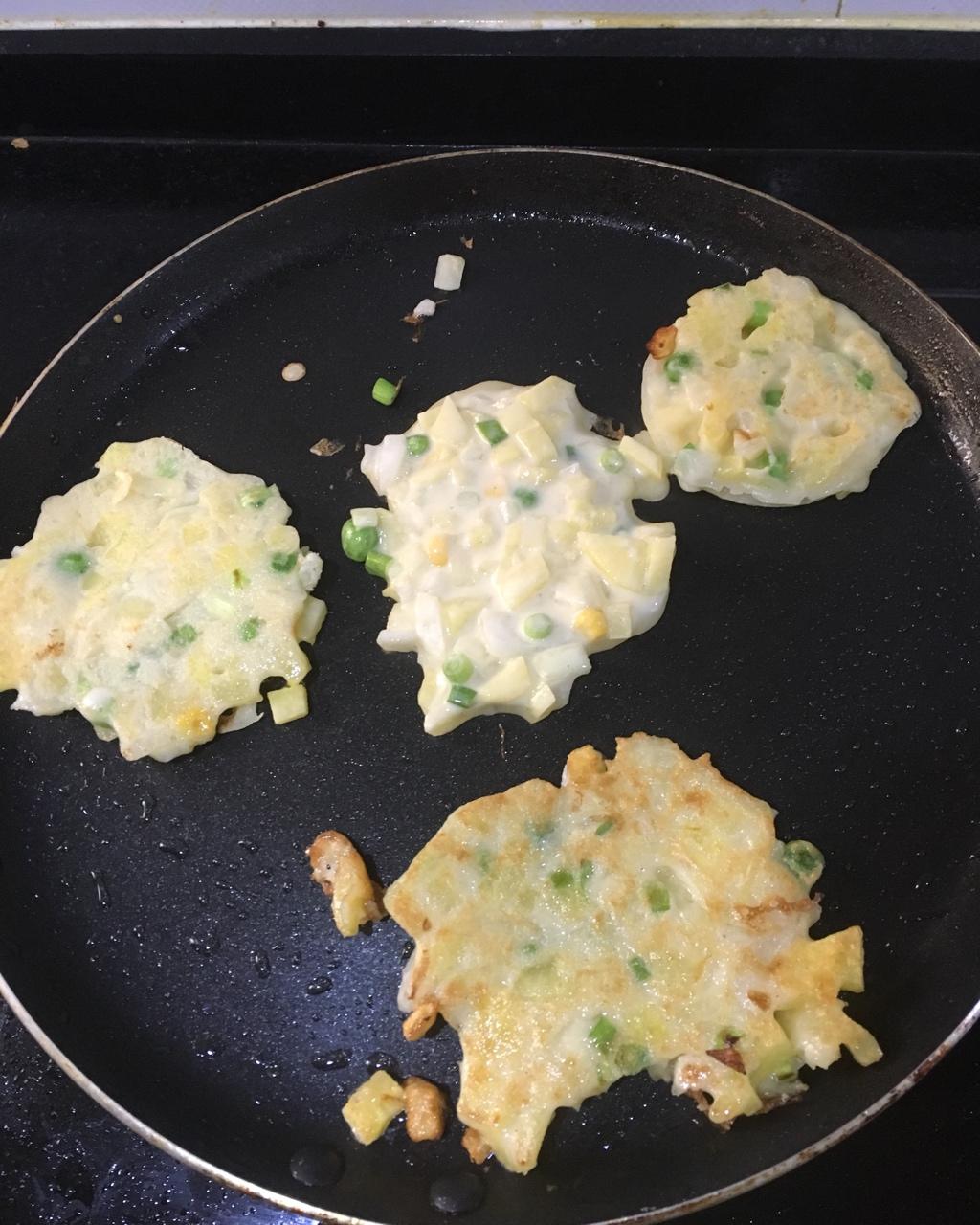 洋葱圈蛋饼