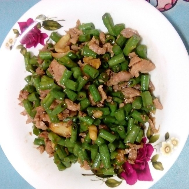 肉沫豆角下饭菜