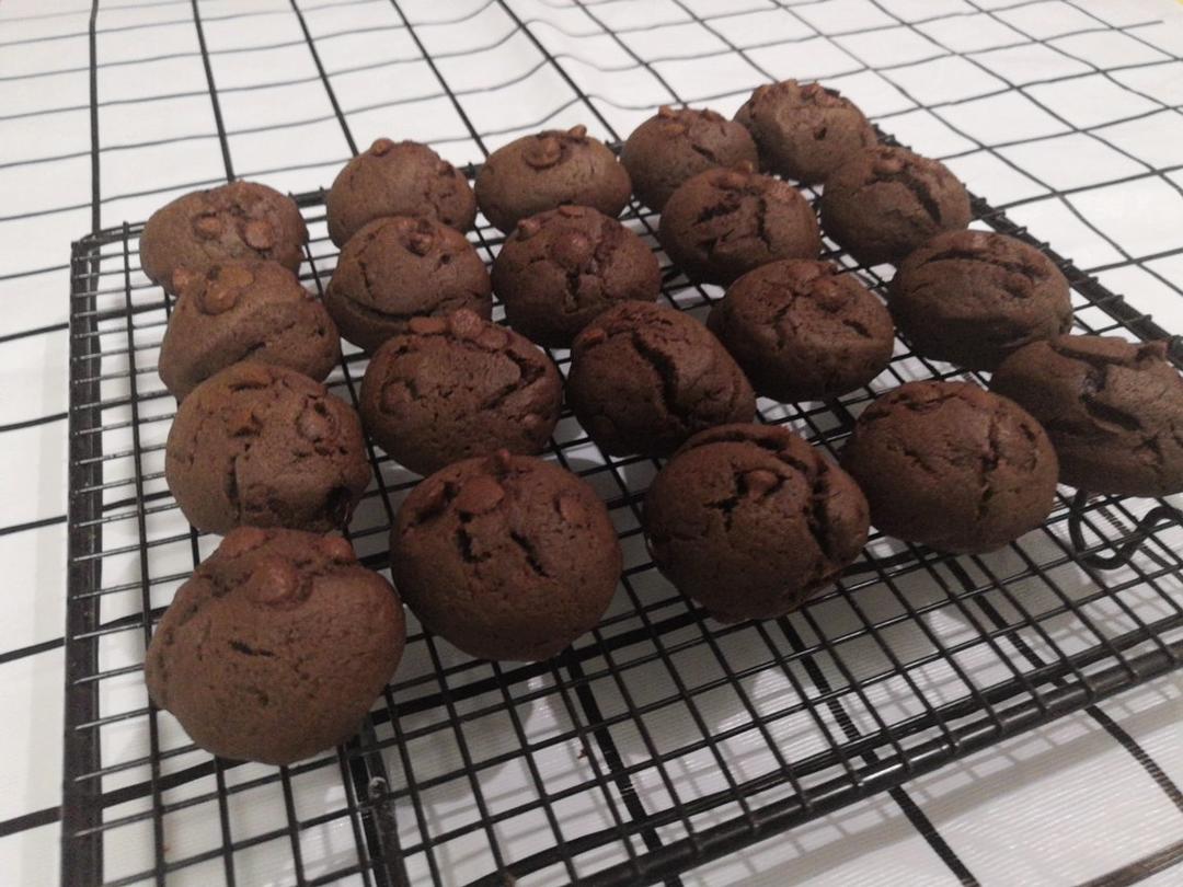 不用打发黄油的巧克力豆软曲奇