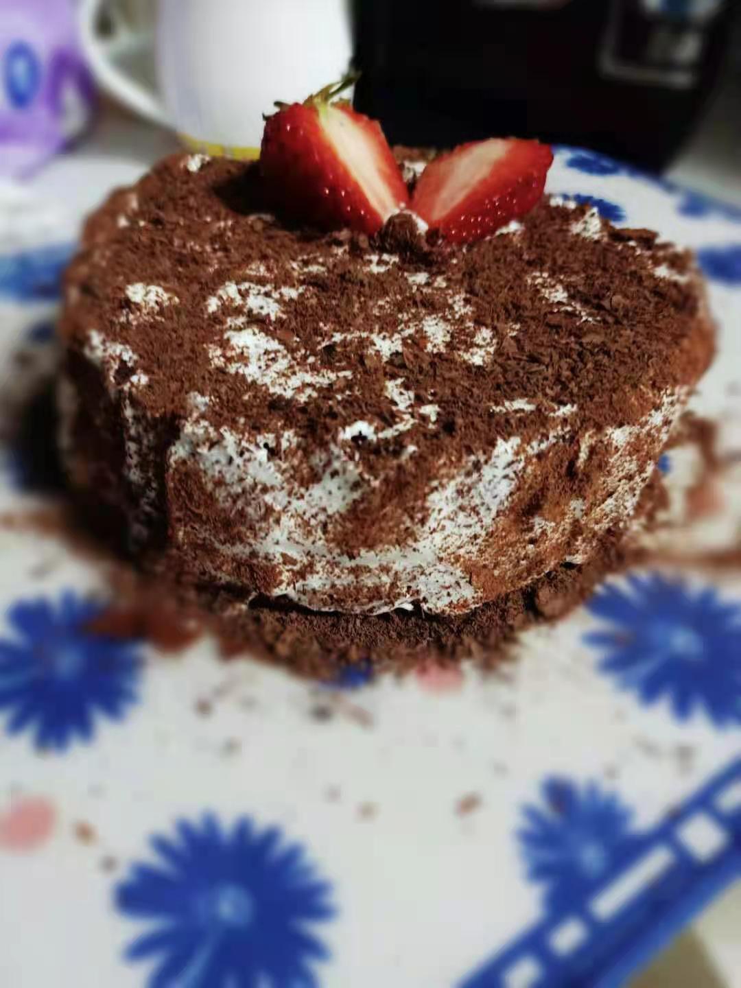 闪灵哇咔咔做的黑森林蛋糕(低糖六寸)