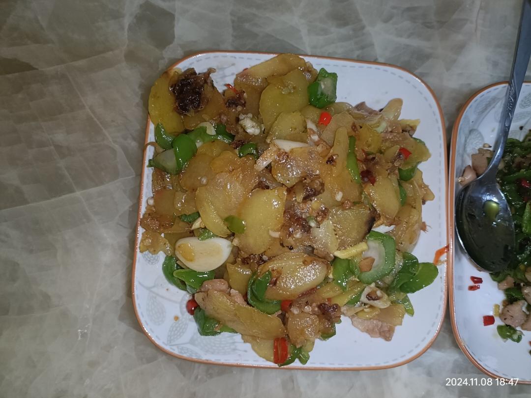 青椒土豆片