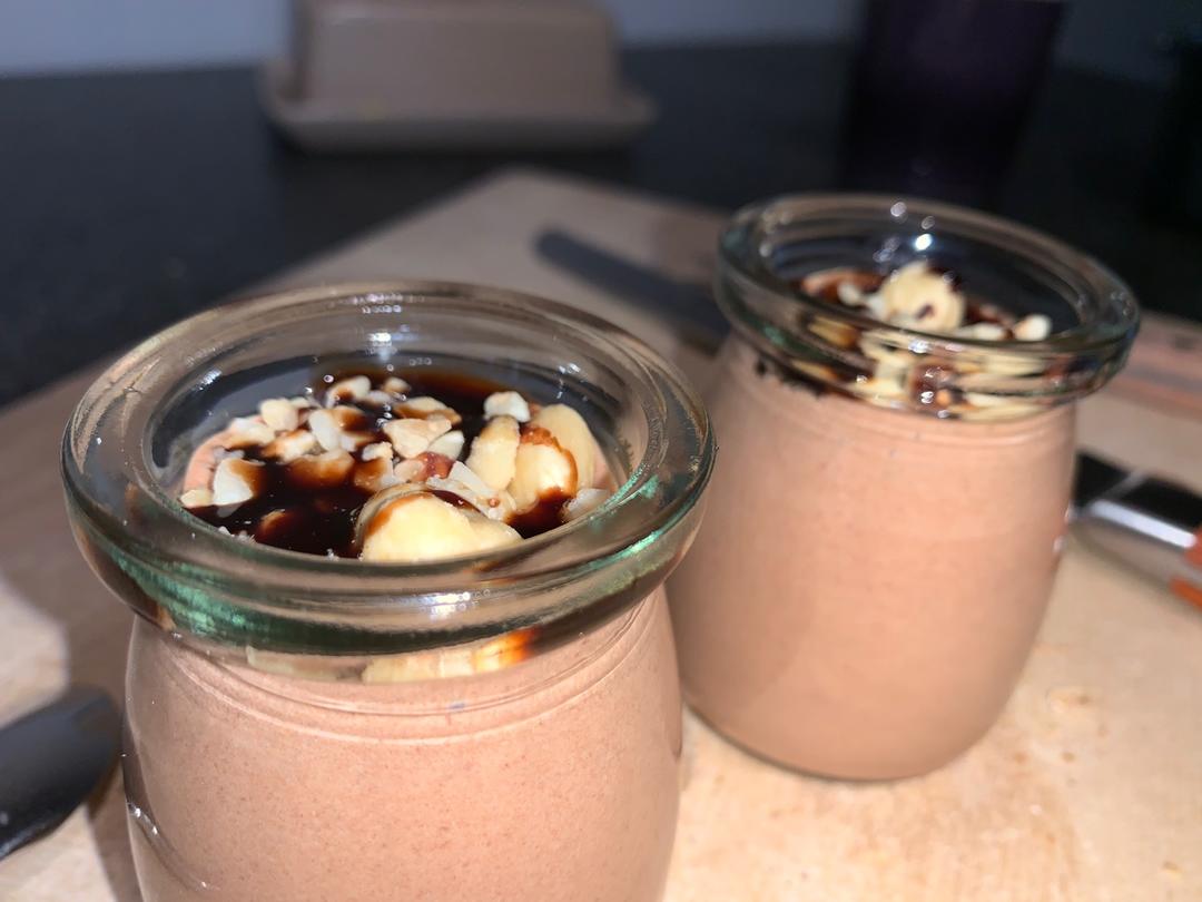 超浓郁的黑巧克力ricotta慕斯.Dark chocolate& Ricotta mousse.