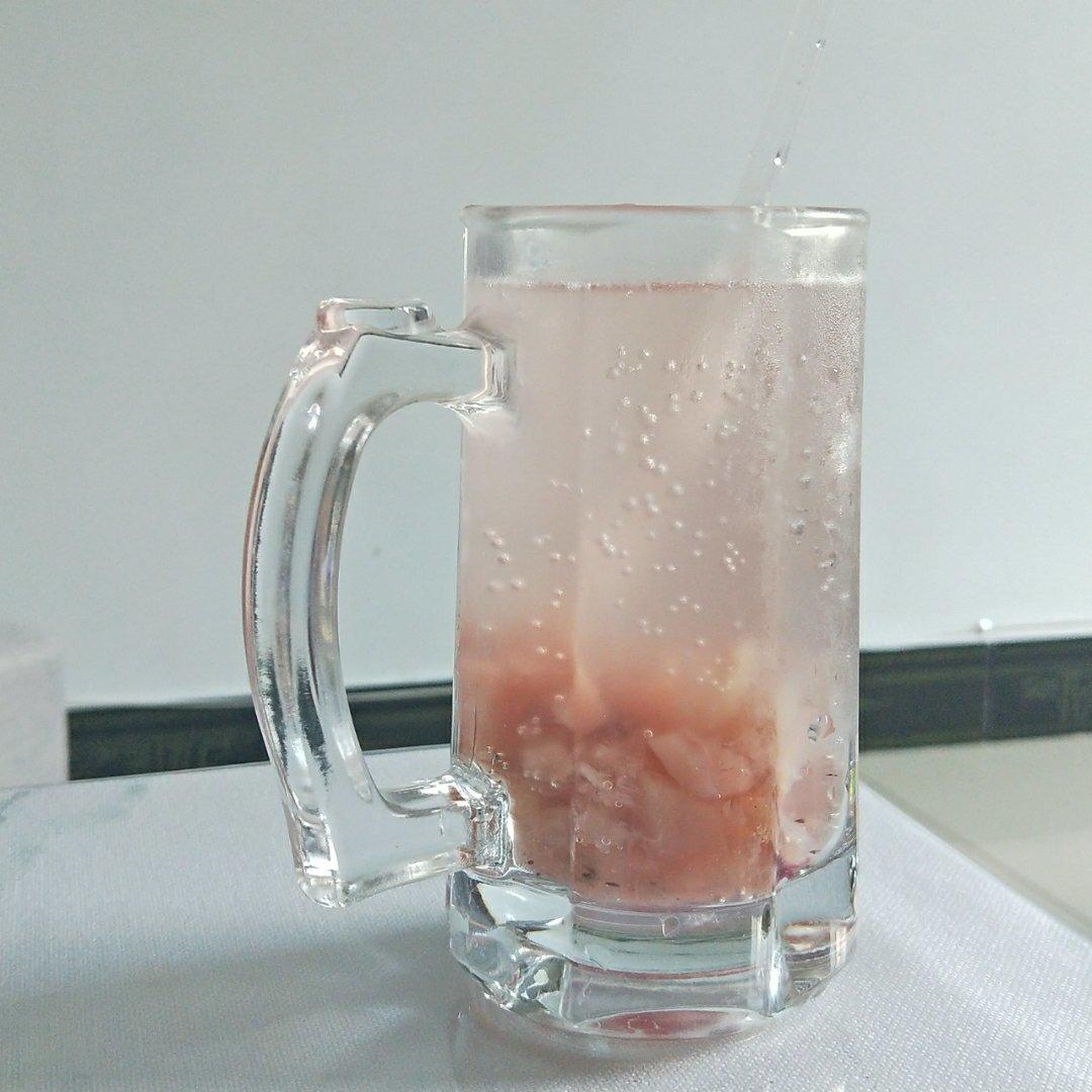 快手冰饮|桃子蓝莓苏打水