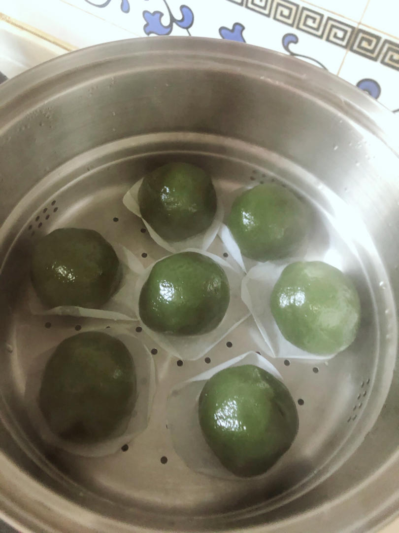 4种口味青团｜腊肉笋丁｜红糖坚果｜咸蛋黄肉松｜红豆｜春天的味道｜艾草清明粿｜非常好包不开裂不塌陷不粘手