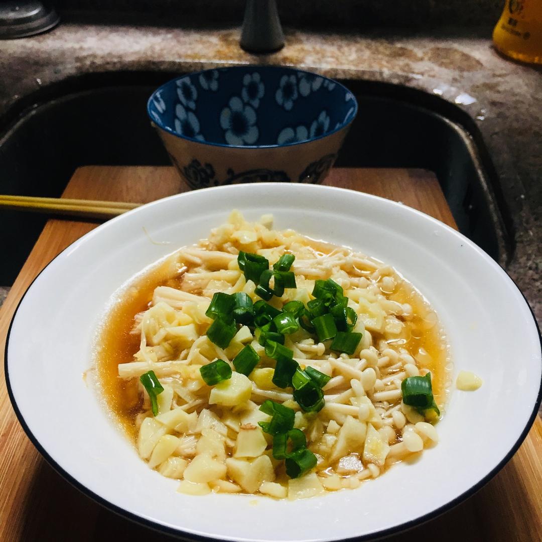 蒜蓉蒸金针菇