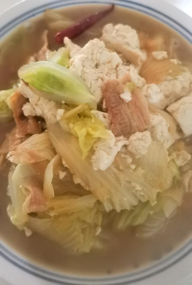 进阶版砂锅版，美味无敌，严冬最爱之白菜炖豆腐