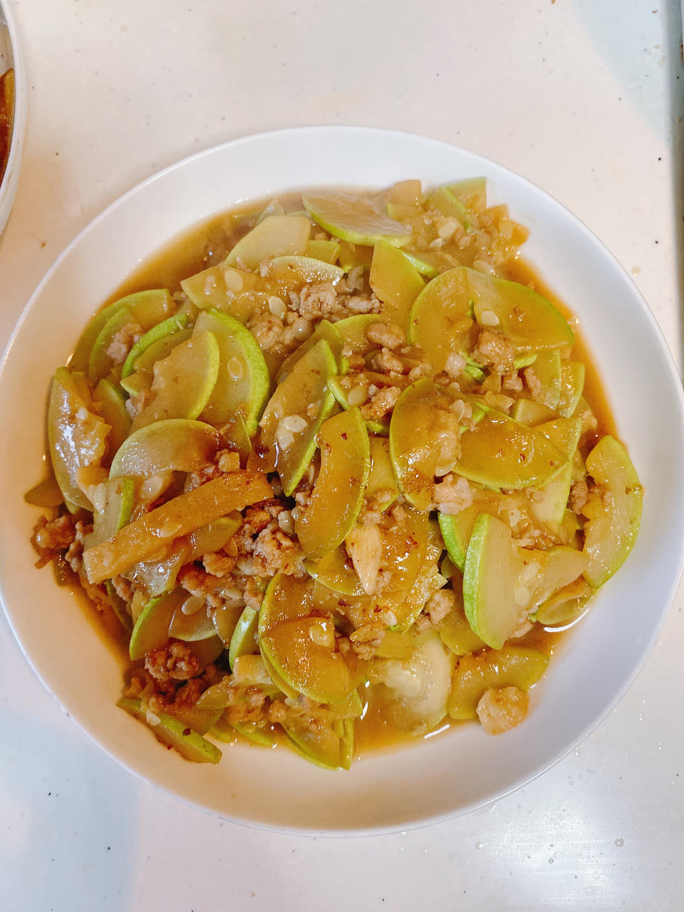 肉末炒西葫芦(简单快手)