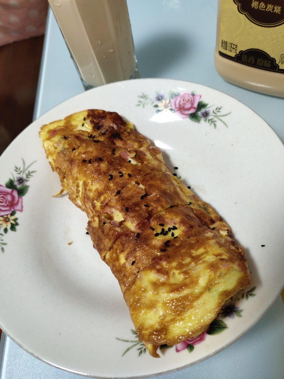 香肠芝士葱蛋烧