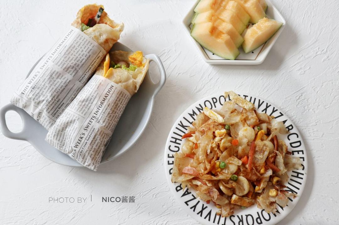 三分钟就可以做好孩子的早餐（手抓饼）