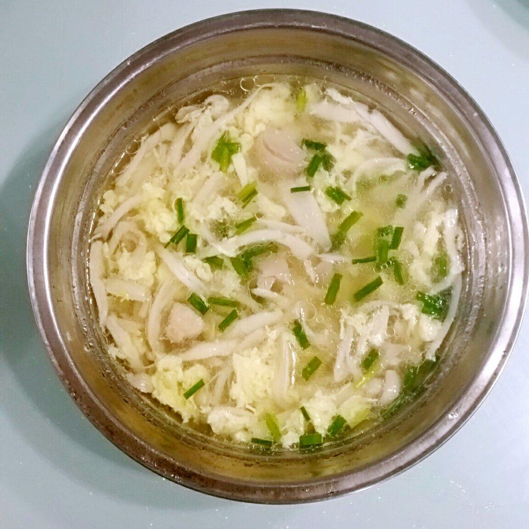 sweet-0606做的海鲜菇鸡蛋汤