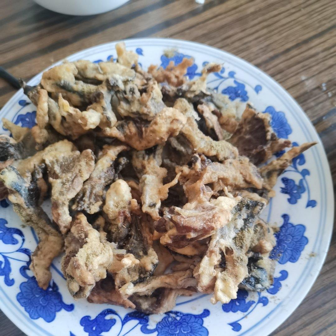 油炸鲜蘑