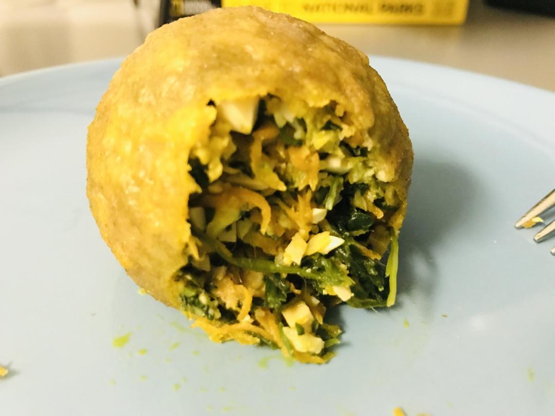 糙米薄皮菜团子
